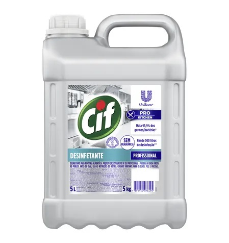 Unilever Cif Desinfetante sem Perfume 5L